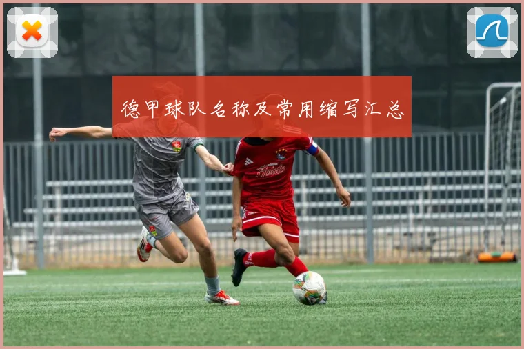 德甲球队名称及常用缩写汇总